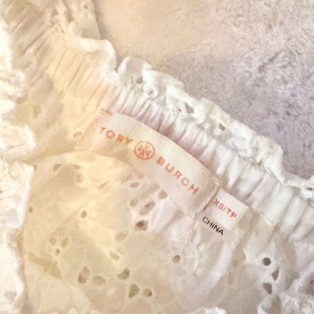 Tory Burch - BRODERIE DRESS - white dress size XS - Picture 7 of 7